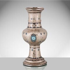 Glasland Minekari Gümüş - El  İşlemeli El Dekoru Vazo