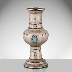Glasland Minekari Gümüş - El  İşlemeli El Dekoru Vazo