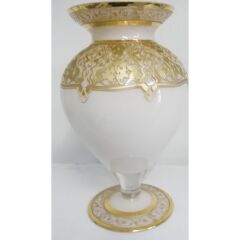 İpek Ticaret Glasland Hümaşah Sultan El Işlemeli Ayaklı Vazo